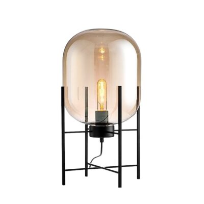 Настільні Лампи НАСТІЛЬНИЙ СВІТИЛЬНИК GLASS OVAL AMBER H50