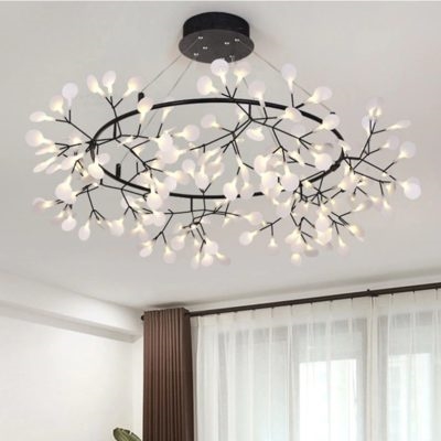 Освітлення Люстра LED Petals Black D105/H30