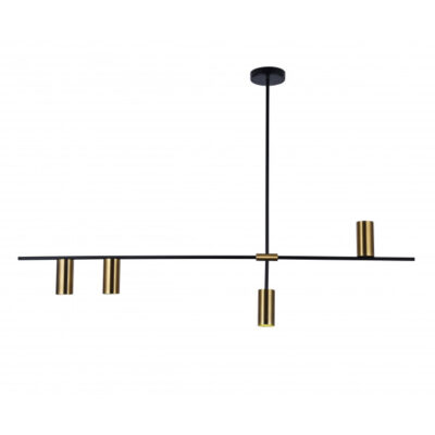 Люстра LED Black/Gold 3P L147/H18