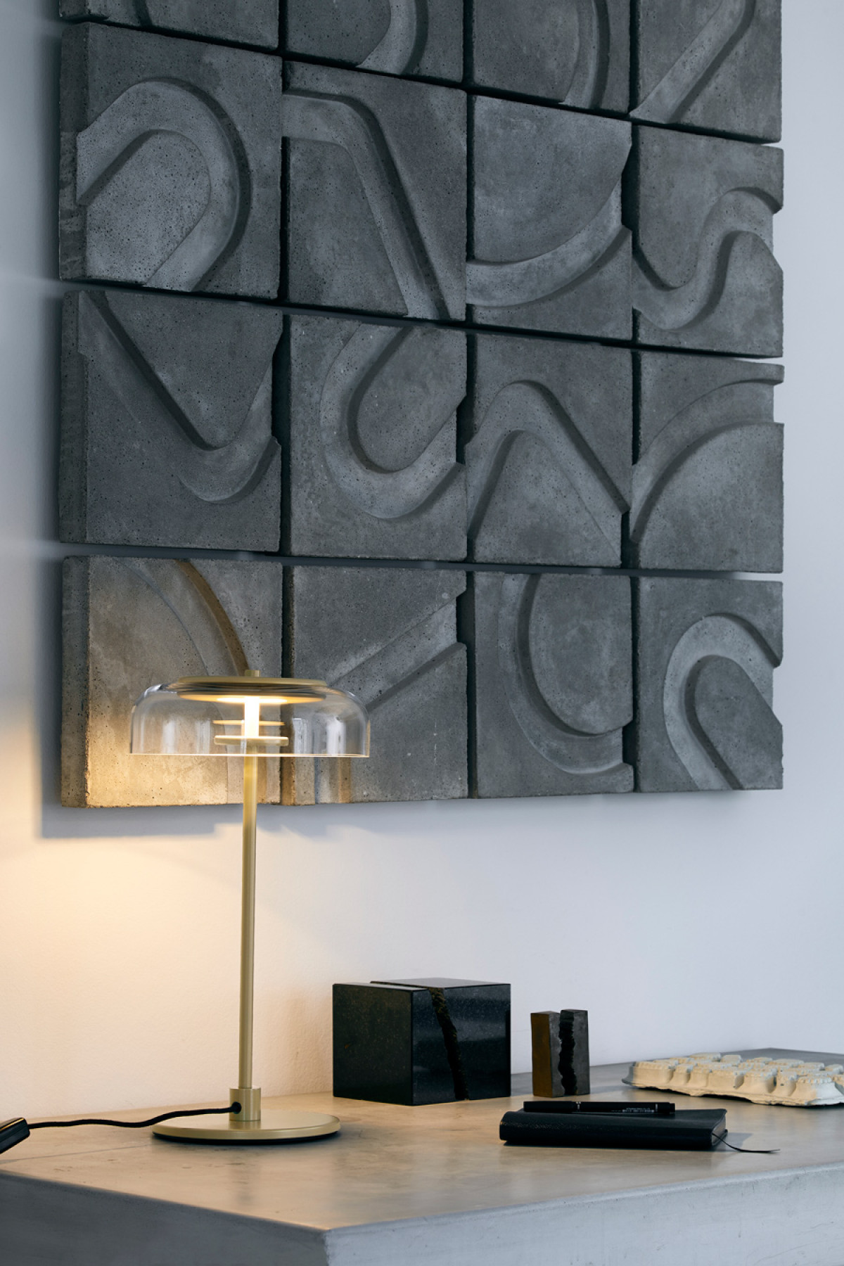 Настільні Лампи НАСТІЛЬНИЙ СВІТИЛЬНИК LED JELLYFISH GOLD/AMBER H43/D23 1