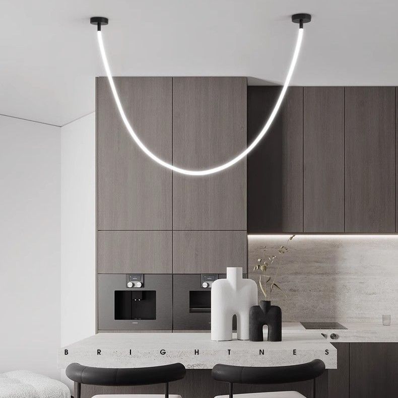  Підвісний LED світильник Tube Black Base 3m 1
