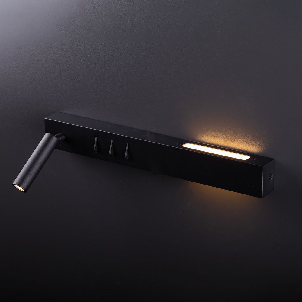 Бра Настінний світильник MJ-Light L-VADUD 3200K BK 15021