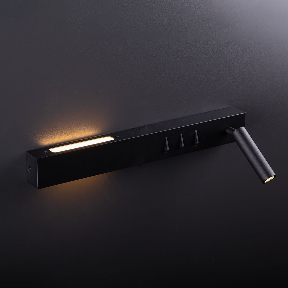 Бра Настінний світильник MJ-Light R-VADUD 3200K BK 15022